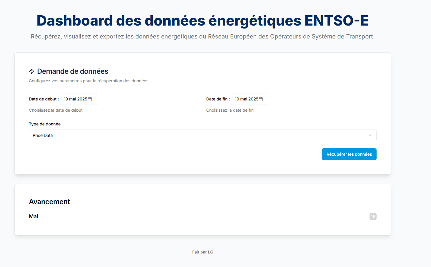 Smart ENTSO-E Dashboard